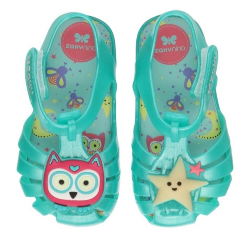 Zaxy Glow in the Dark Owl Star Infant Sandals